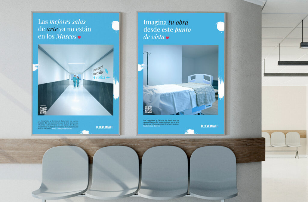 Imagen de campaña solidaria en cartelería